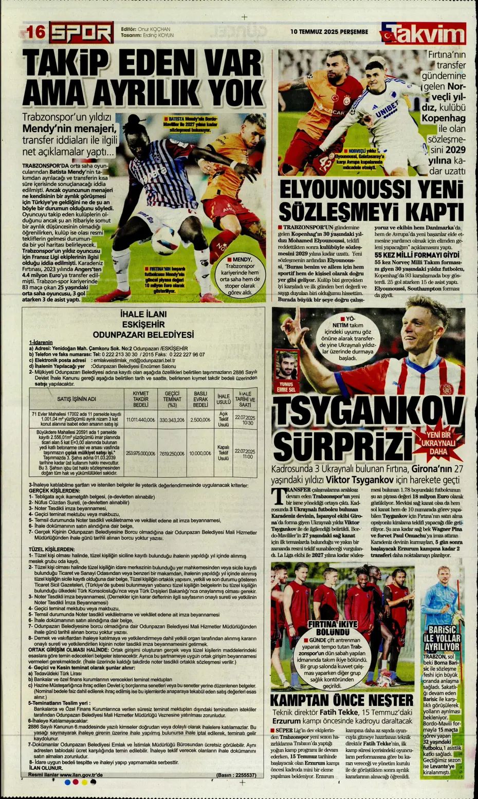 "Fenerbahçe'den Kerem Aktürkoğlu bombası" | Sporun manşetleri - 6