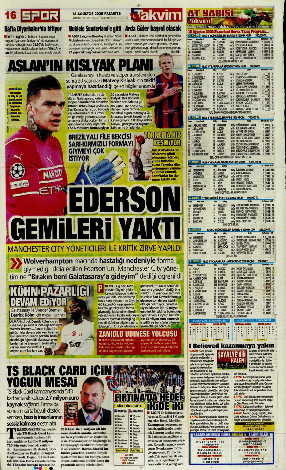 "Galatasaray'dan Antony bombası" | Sporun manşetleri - 8