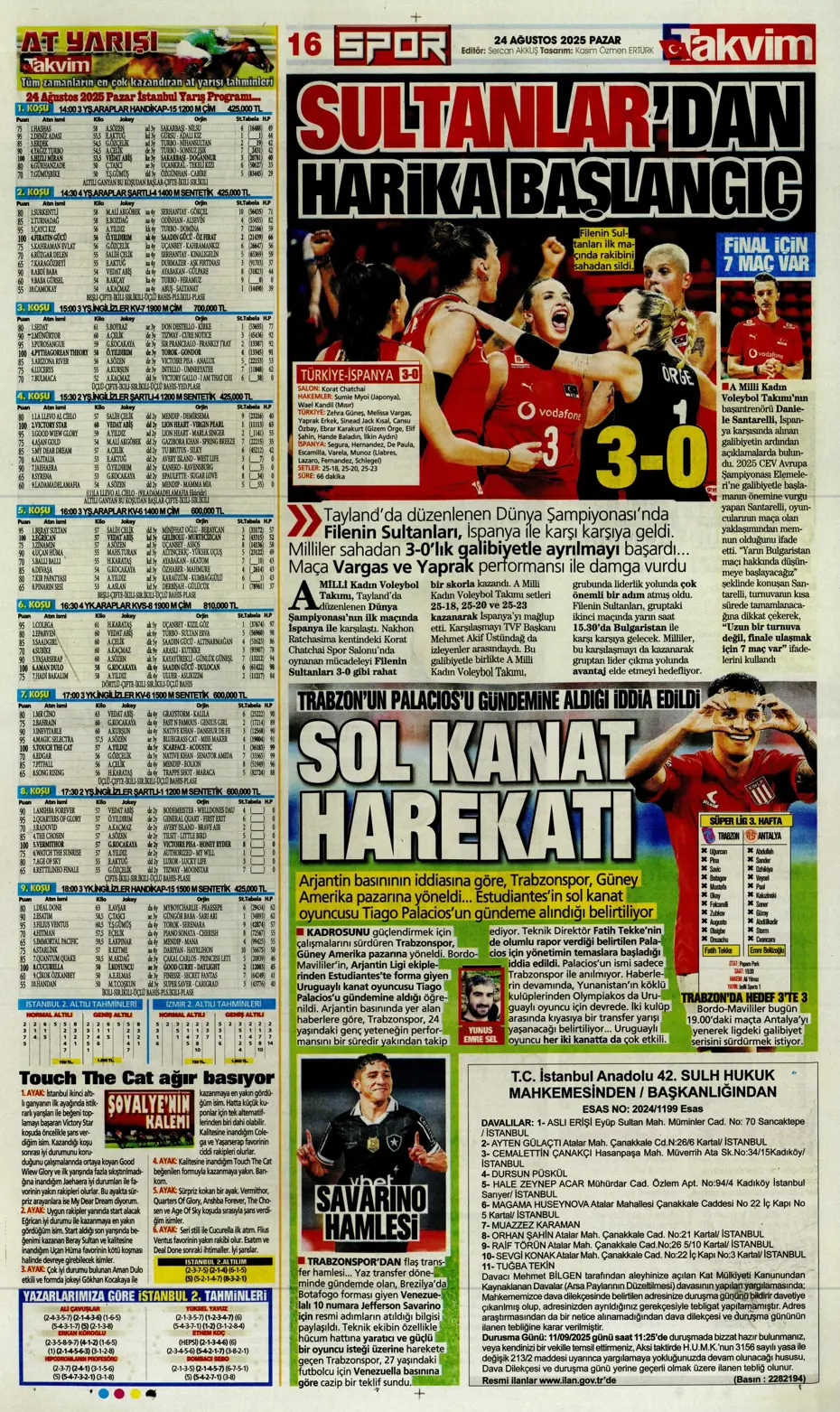"Galatasaray'a üçlü piyango" | Sporun manşetleri - 7