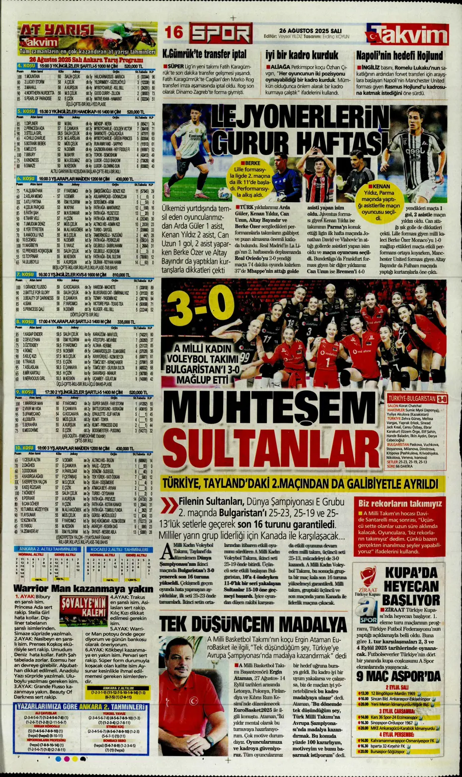 "Fenerbahçe, Zinchenko'yu bitiriyor" | Sporun manşetleri - 6
