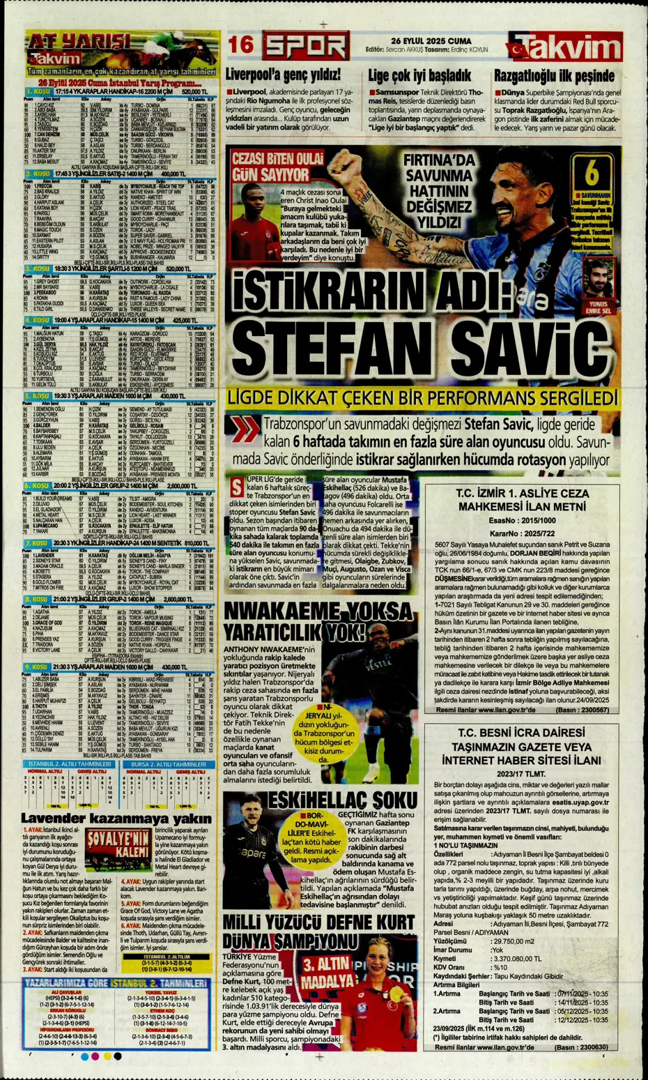 "Volkan Demirel'den Fenerbahçe'ye cevap" | Sporun manşetleri - 6