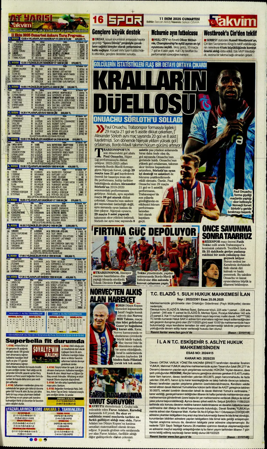 "Sergen Yalçın'ın yeni hedefi Çağlar Söyüncü" | Sporun manşetleri - 6