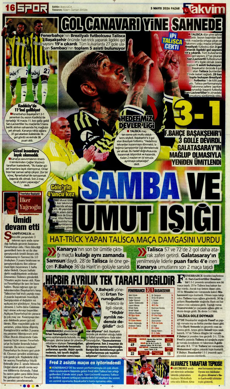 Galatasaray dördüncüyü ararken dört yedi | Sporun manşetleri - 19 Galatasaray dördüncüyü ararken dört yedi | Sporun manşetleri - 19