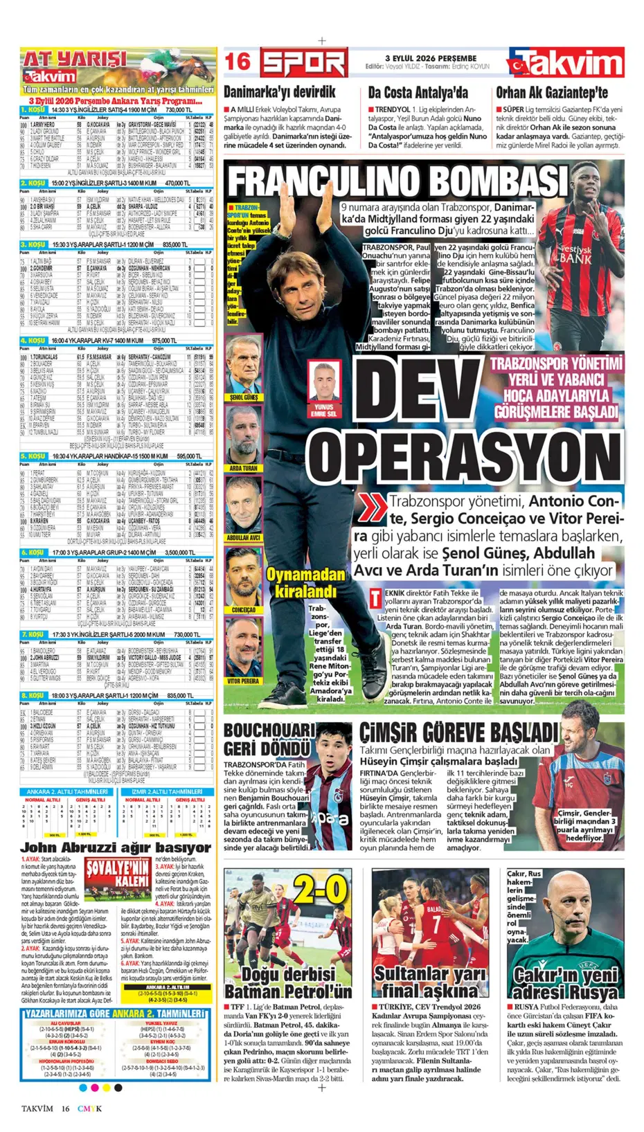 Can Uzun derken 2 isim daha! Fenerbahçe'den son gün bombaları | Sporun manşetleri - 15 Can Uzun derken 2 isim daha! Fenerbahçe'den son gün bombaları | Sporun manşetleri - 15