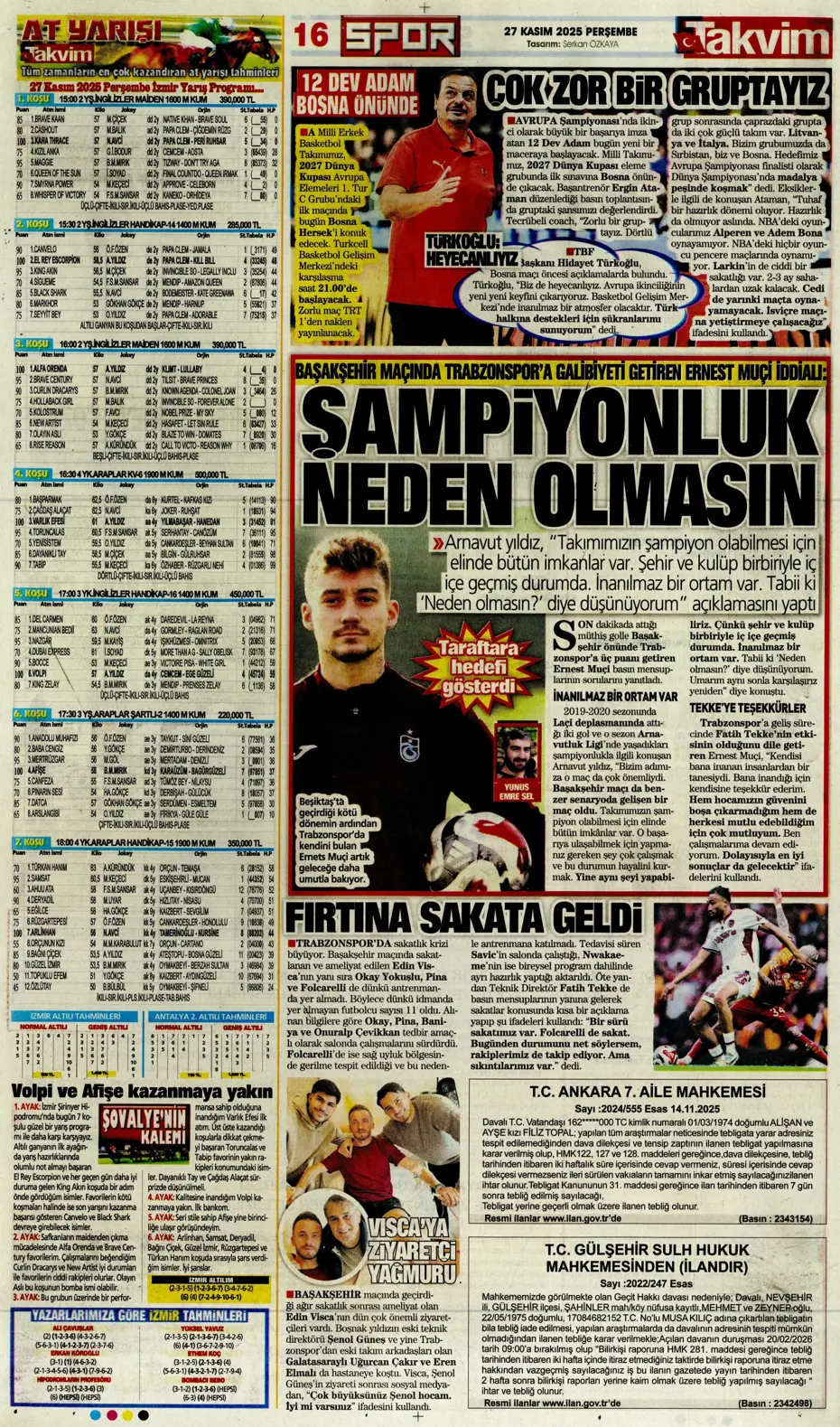 "Galatasaray'ı FIFA virüsü sardı" | Sporun manşetleri - 6