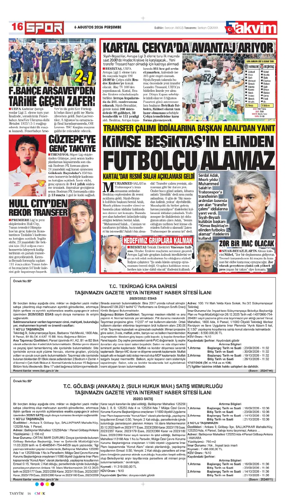 Tüm dünya Salah ve Trabzonspor'u konuşuyor | Sporun manşetleri - 9 Tüm dünya Salah ve Trabzonspor'u konuşuyor | Sporun manşetleri - 9
