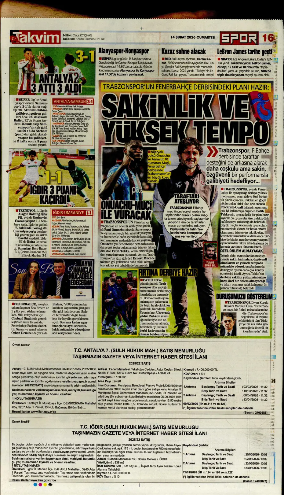 "Tedesco'dan Kerem Aktürkoğlu ve Musaba için flaş karar" | Sporun manşetleri - 8 "Tedesco'dan Kerem Aktürkoğlu ve Musaba için flaş karar" | Sporun manşetleri - 8