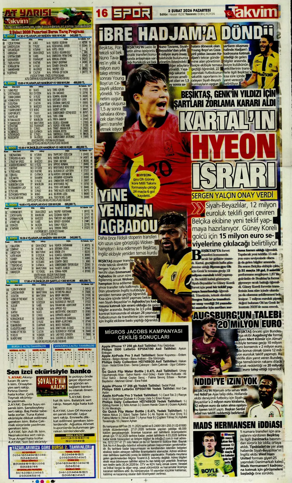 "Lookman peşinata kurban gitti" | Sporun manşetleri - 3