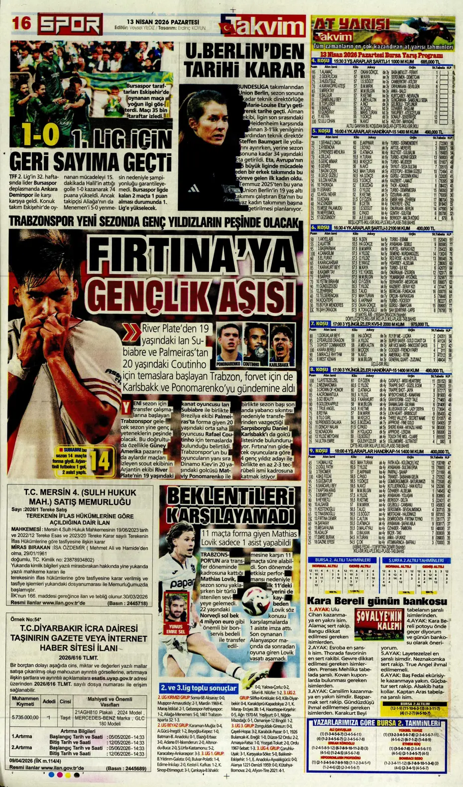 "Aslan krize girdi" | Sporun manşetleri - 2