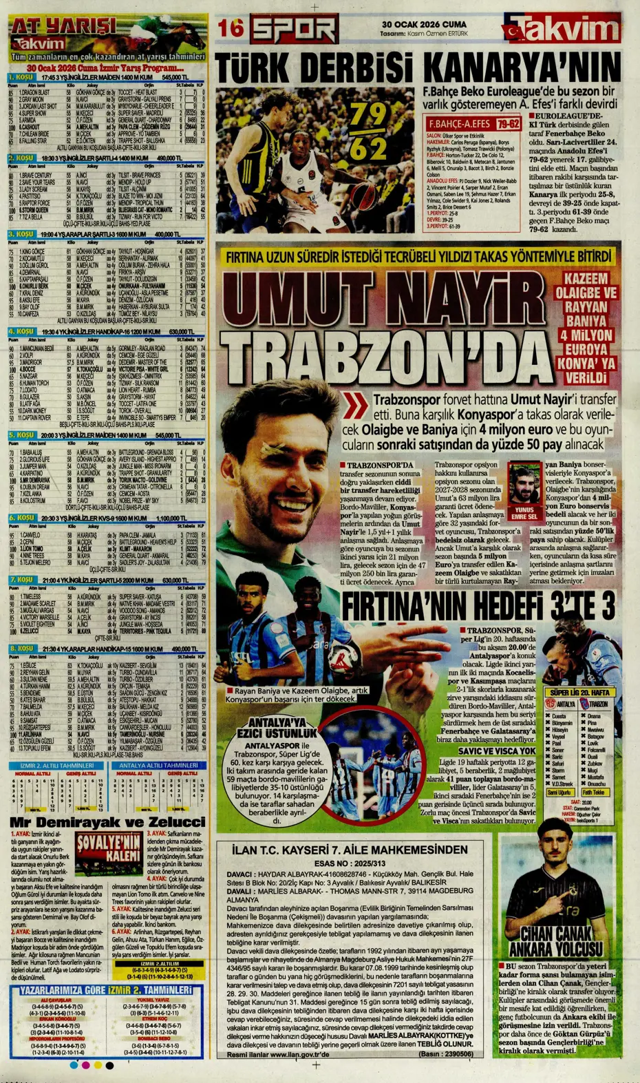 "Galatasaray'ın Gueye transferi tamam" | Sporun manşetleri - 3