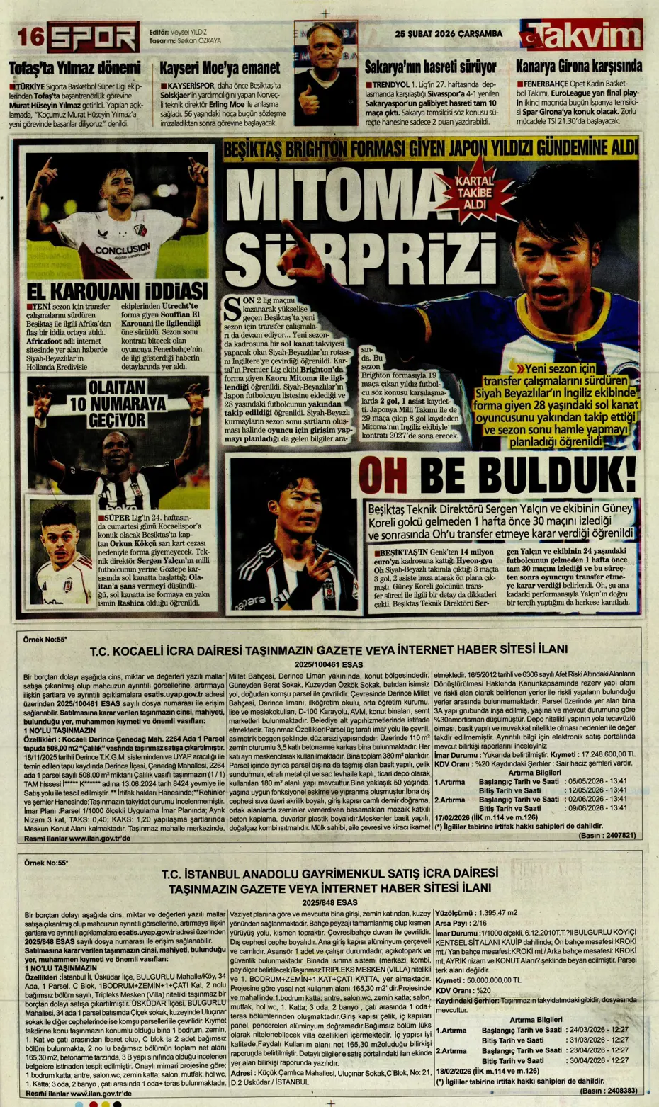 "Fenerbahçe'de Vedat Muriqi sürprizi yaşanıyor" | Sporun manşetleri - 7