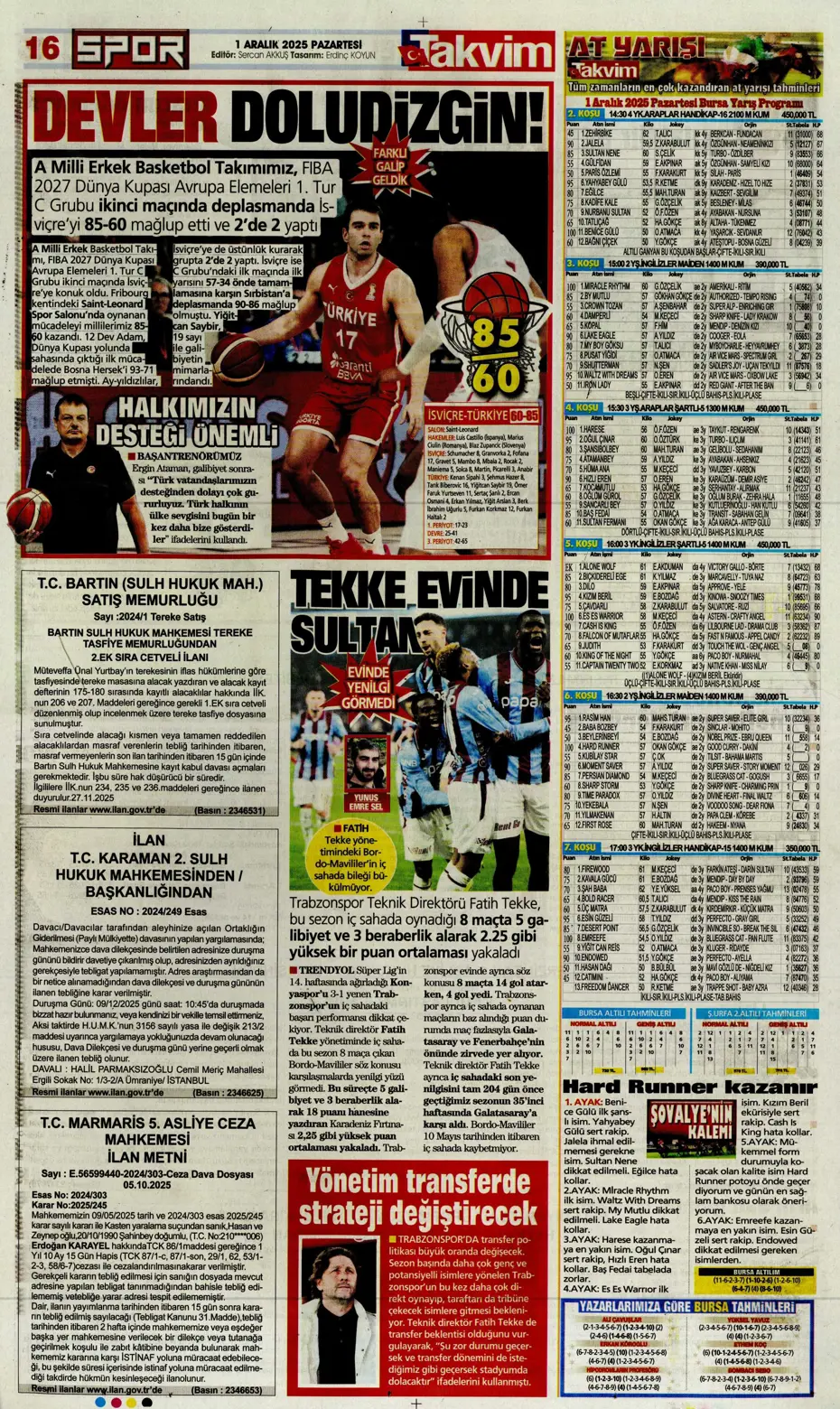 "Kadıköy'de 30 milyarlık dev buluşma" | Sporun manşetleri - 8