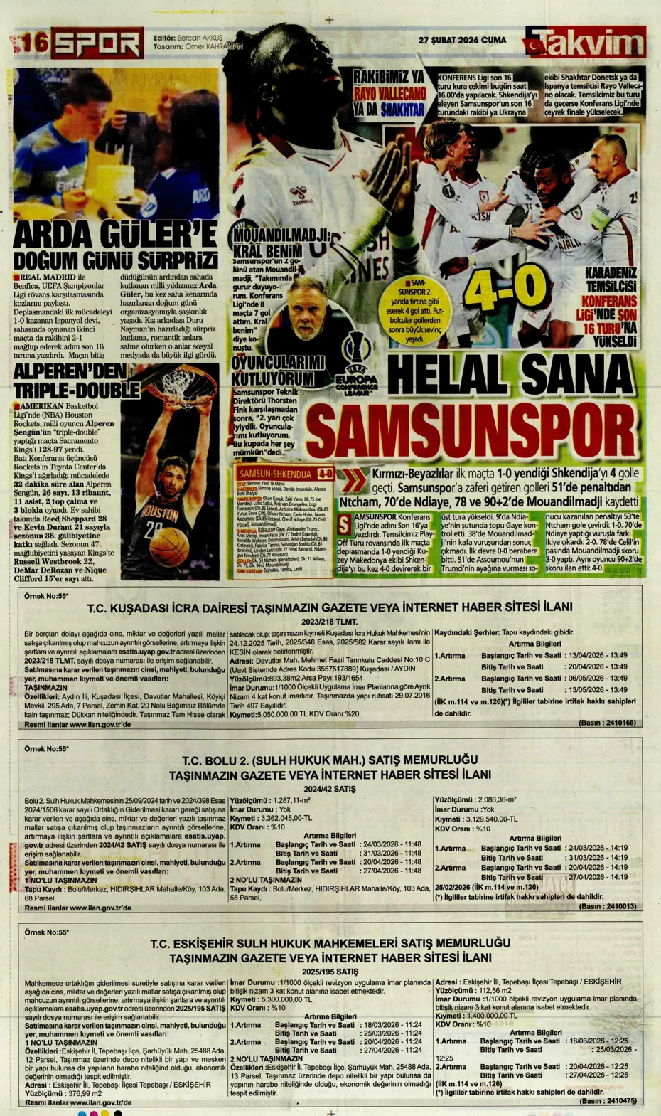 "Osimhen için müthiş iddia!" | Sporun manşetleri - 23 "Osimhen için müthiş iddia!" | Sporun manşetleri - 23