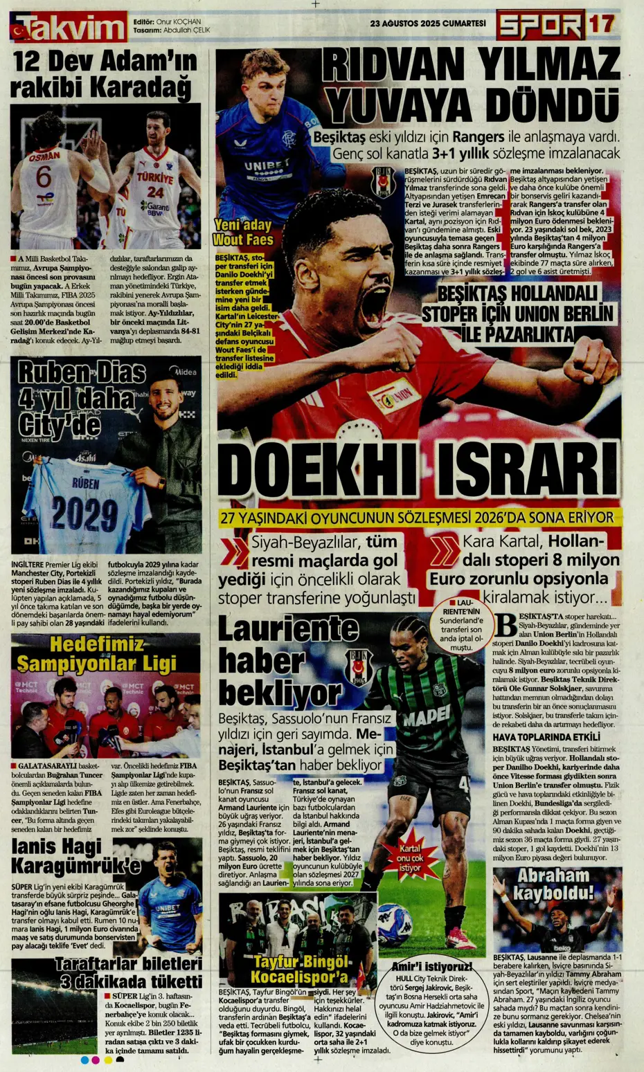 "Beşiktaş'ın hastası Keito Nakamura" | Sporun manşetleri - 5