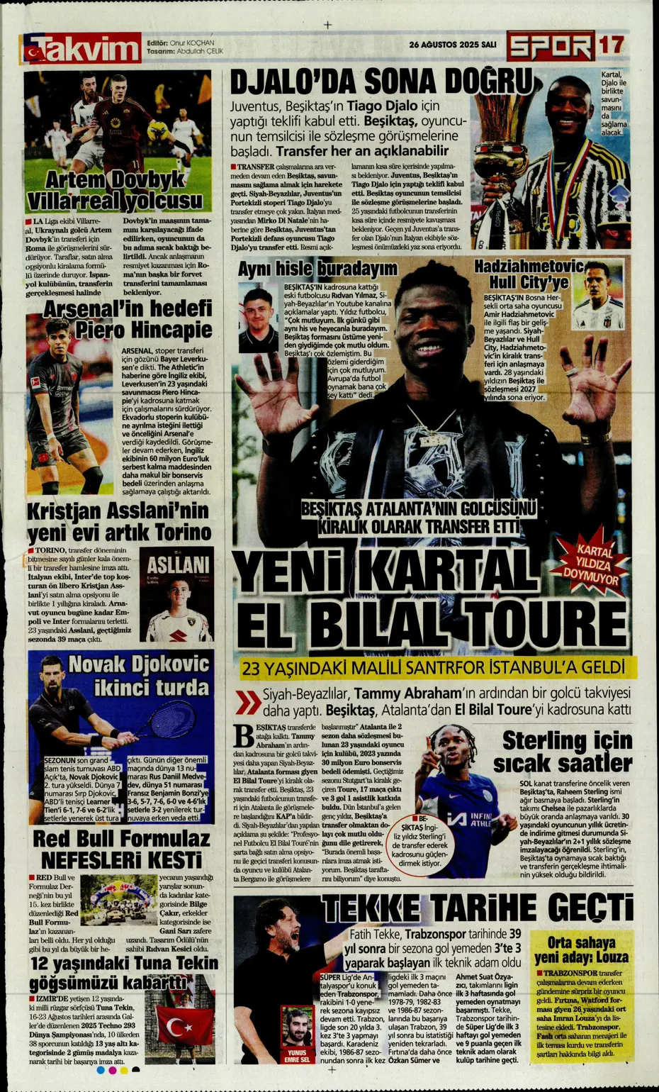 "Fenerbahçe, Zinchenko'yu bitiriyor" | Sporun manşetleri - 5