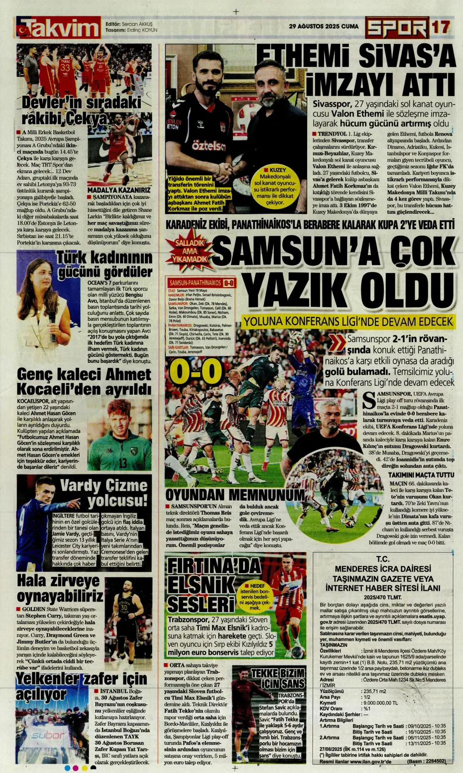 "Avrupa da gitti Solskjaer de" | Sporun manşetleri - 5