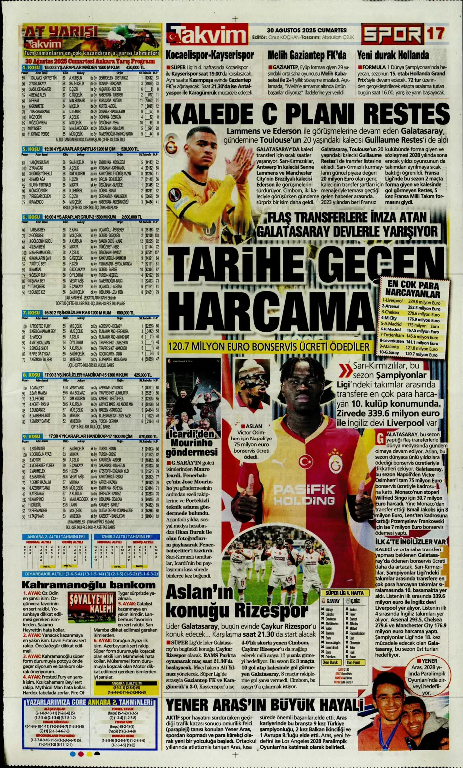 "Jose Mourinho'nun yerine 4 aday" | Sporun manşetleri - 5