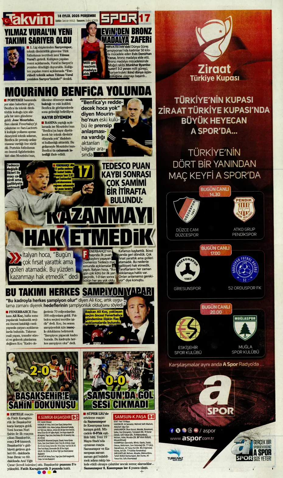 "Fenerbahçe 'Can' evinden vuruldu" | Sporun manşetleri - 4