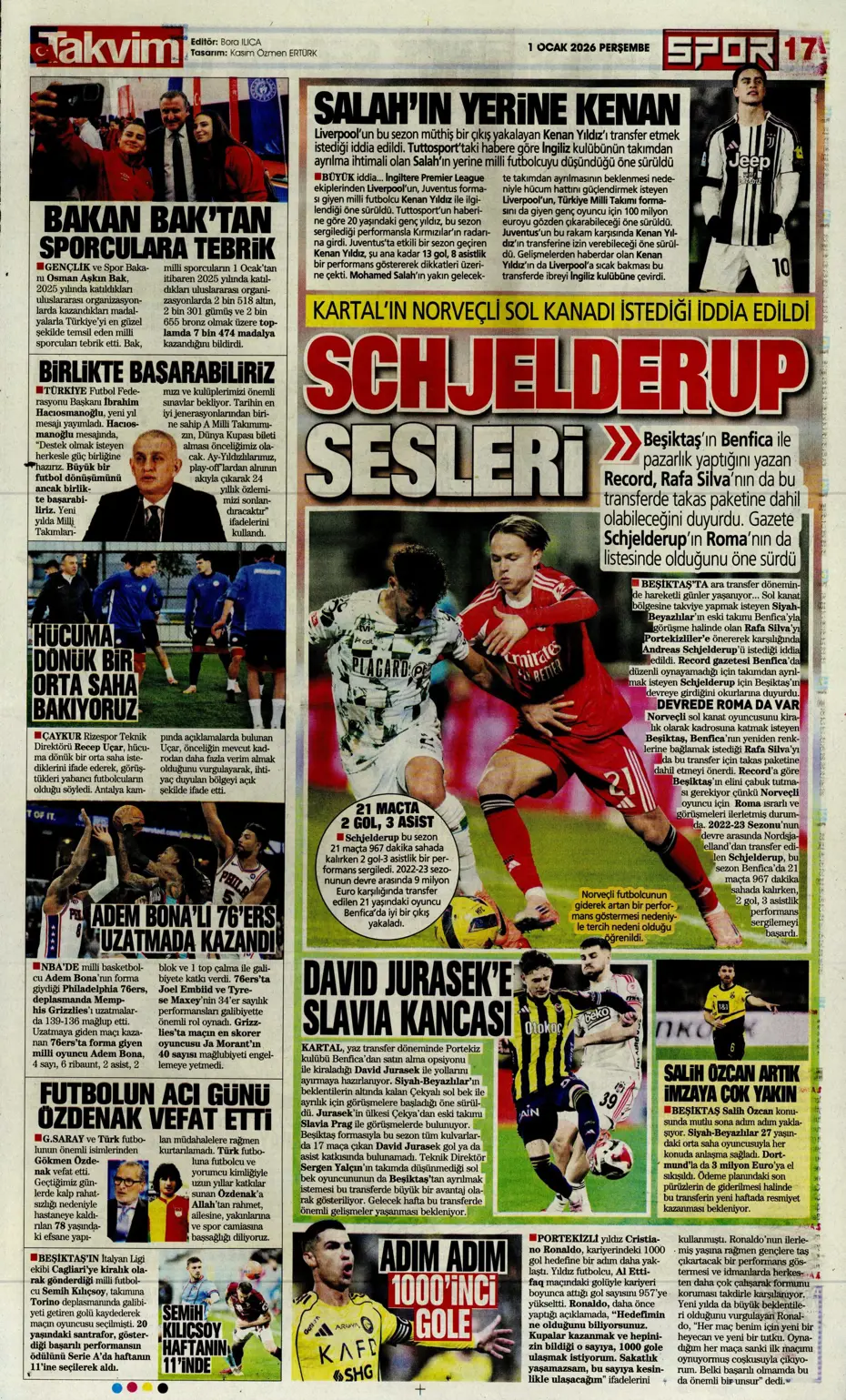 "Tedesco'dan transferde 3 isme olumlu rapor" | Sporun manşetleri - 10