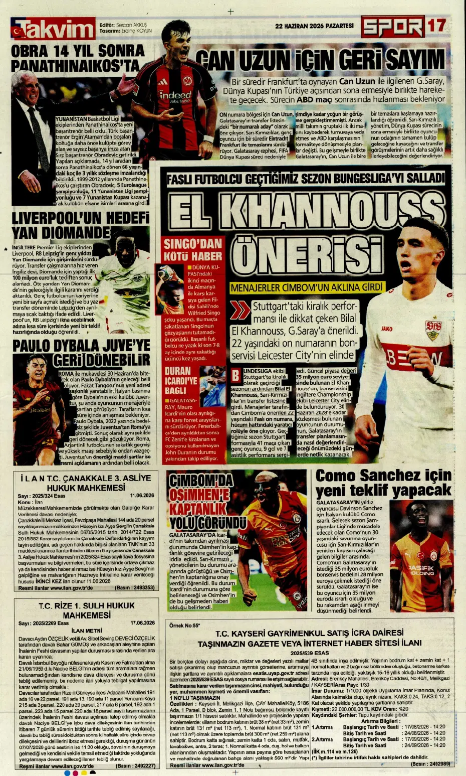 İsmail Kartal'dan Sidiki Cherif'le ilgili karar çıktı | Sporun manşetleri - 3 İsmail Kartal'dan Sidiki Cherif'le ilgili karar çıktı | Sporun manşetleri - 3