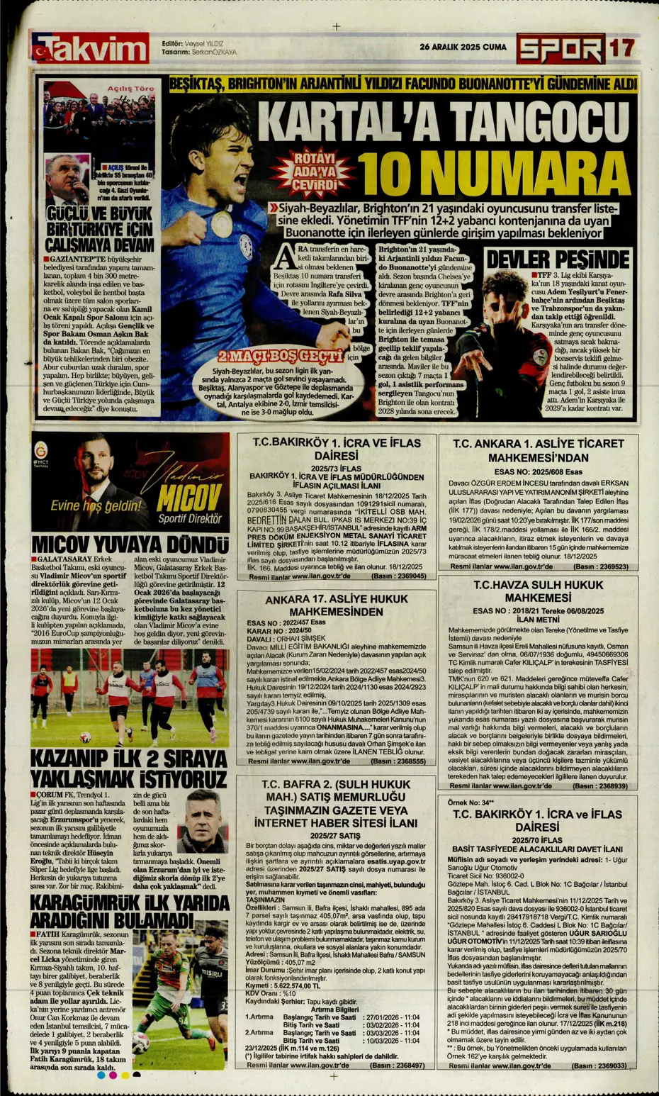 "Kerem Aktürkoğlu'na beklenmedik talip çıktı" | Sporun manşetleri - 5