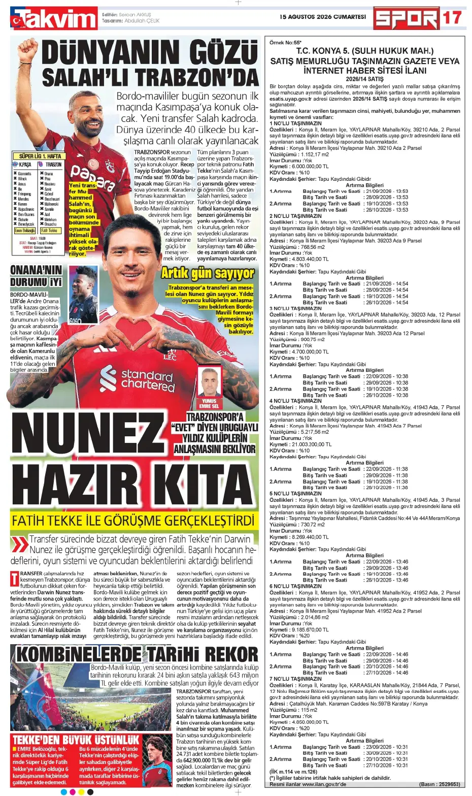 "Darwin Nunez geliyor" | Sporun manşetleri - 22 "Darwin Nunez geliyor" | Sporun manşetleri - 22