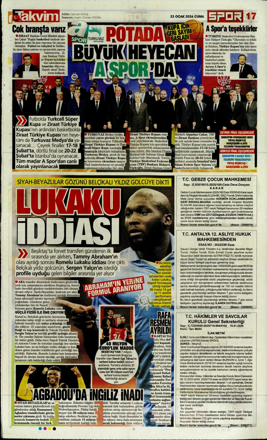 "Fenerbahçe'de En-Nesyri'nin yerine gelecek golcü belli" | Sporun manşetleri - 4 "Fenerbahçe'de En-Nesyri'nin yerine gelecek golcü belli" | Sporun manşetleri - 4