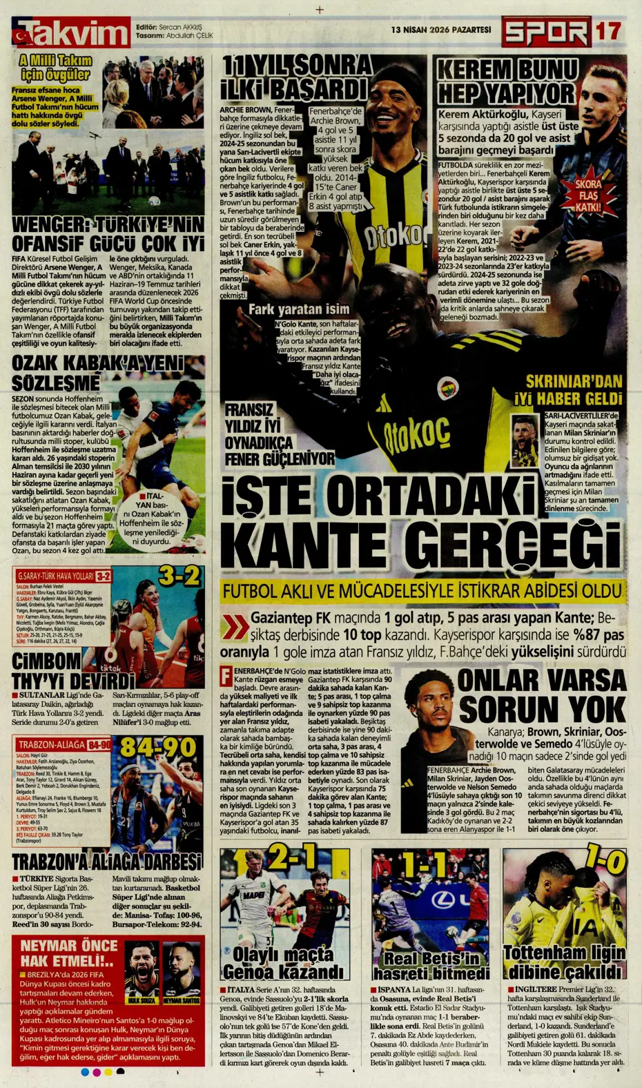 "Aslan krize girdi" | Sporun manşetleri - 10