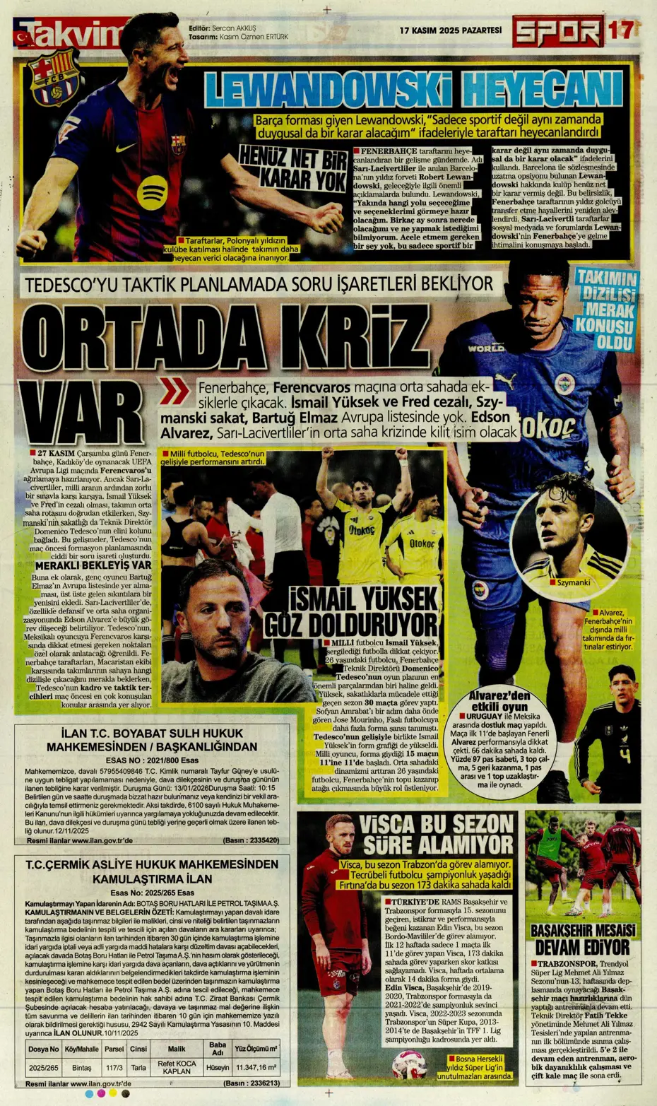 "Tedesco ilk bileti kesti: "Kendine takım bul" | Sporun manşetleri - 5 "Tedesco ilk bileti kesti: "Kendine takım bul" | Sporun manşetleri - 5