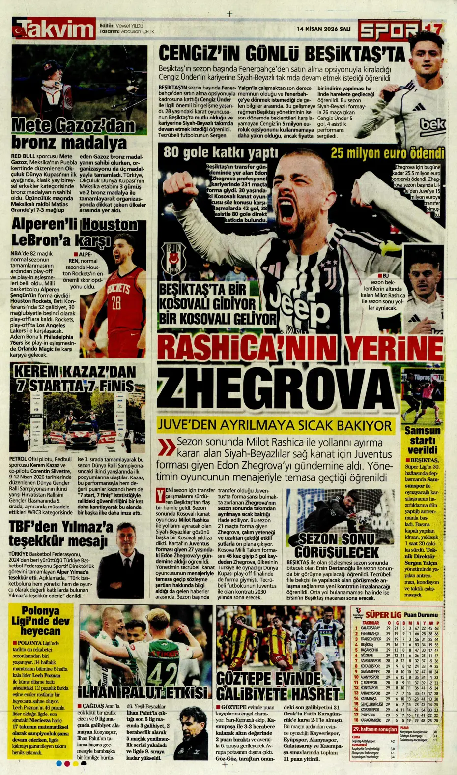 Tedesco takımdan ayrılmasına izin verdi, Fenerbahçe'ye veda ediyor | Sporun manşetleri - 10