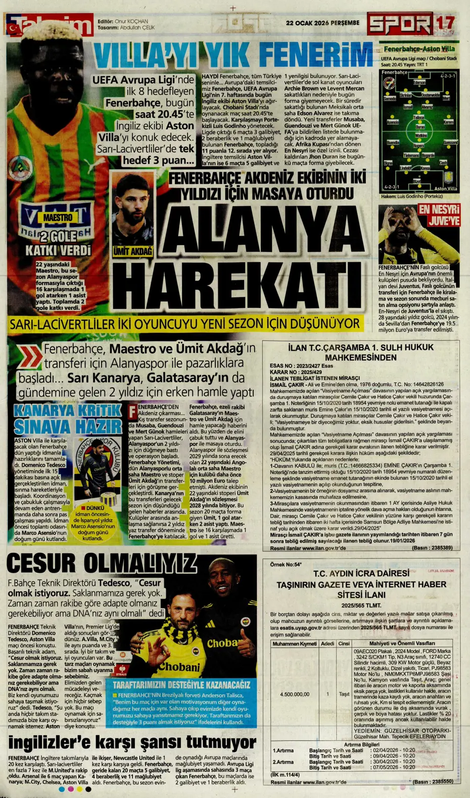 "Galatasaray'dan Atletico maçı sonrası 2 transfer birden" | Sporun manşetleri - 15