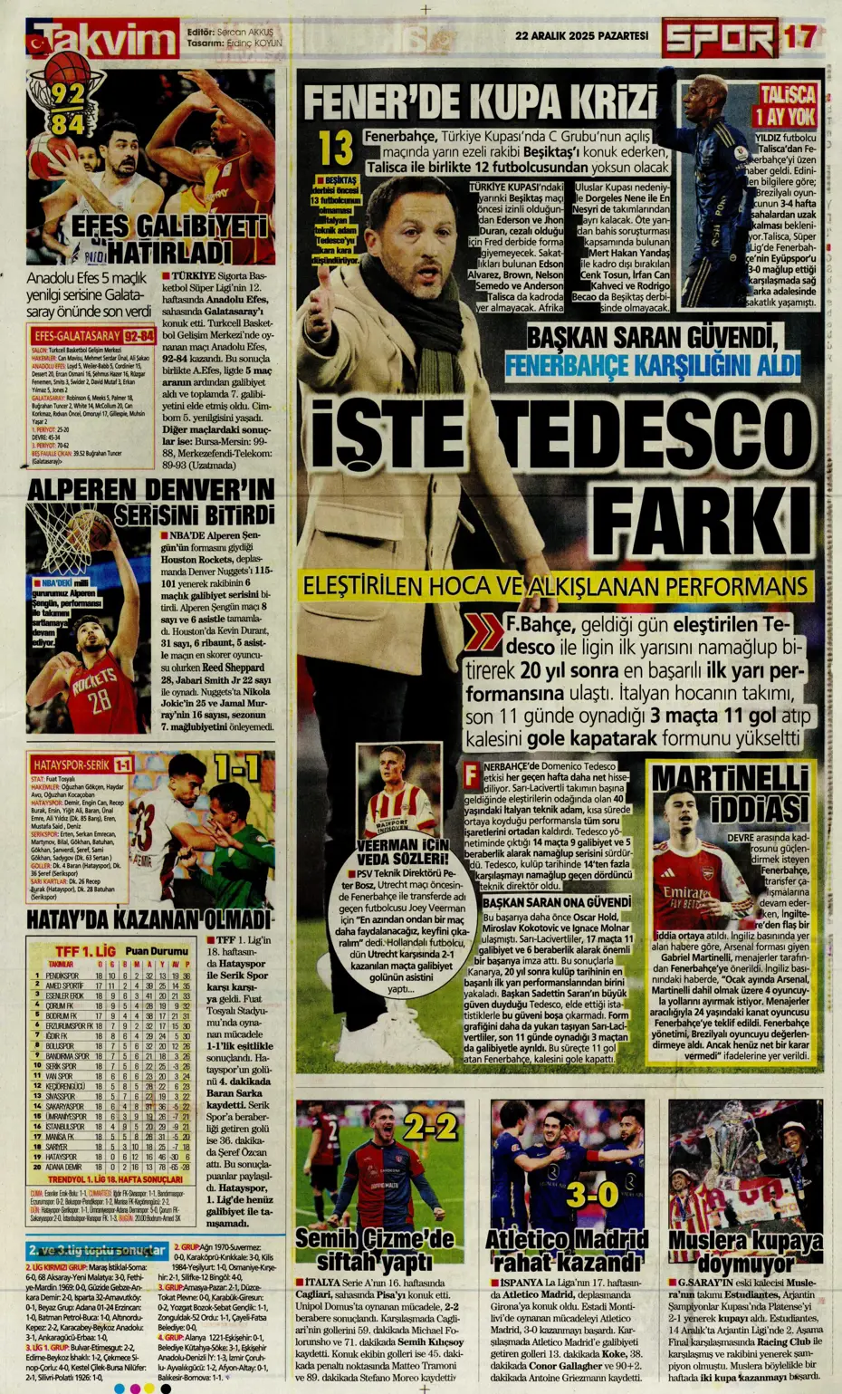 "Fenerbahçe'de 2 isim takımdan ayrılıyor: 35 milyon euro" | Sporun manşetleri - 10