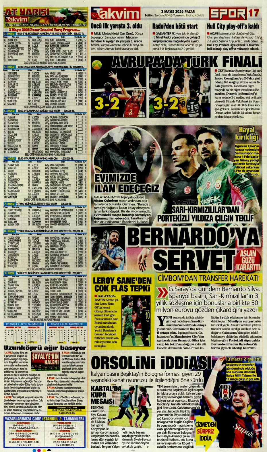 Galatasaray dördüncüyü ararken dört yedi | Sporun manşetleri - 10 Galatasaray dördüncüyü ararken dört yedi | Sporun manşetleri - 10