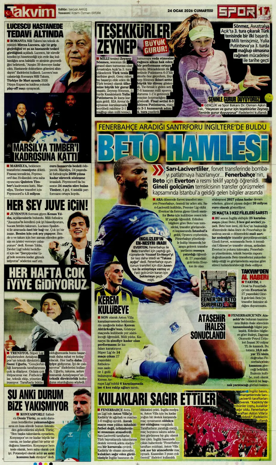 "Yaser Asprilla, Galatasaray'da" | Sporun manşetleri - 23