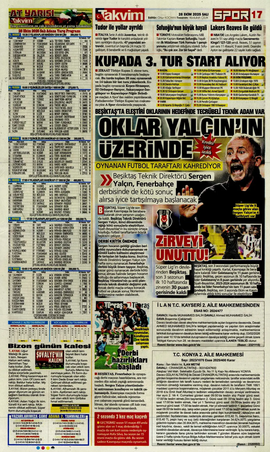 "Galatasaray'dan ocakta 2 bomba transfer" | Sporun manşetleri - 5 "Galatasaray'dan ocakta 2 bomba transfer" | Sporun manşetleri - 5