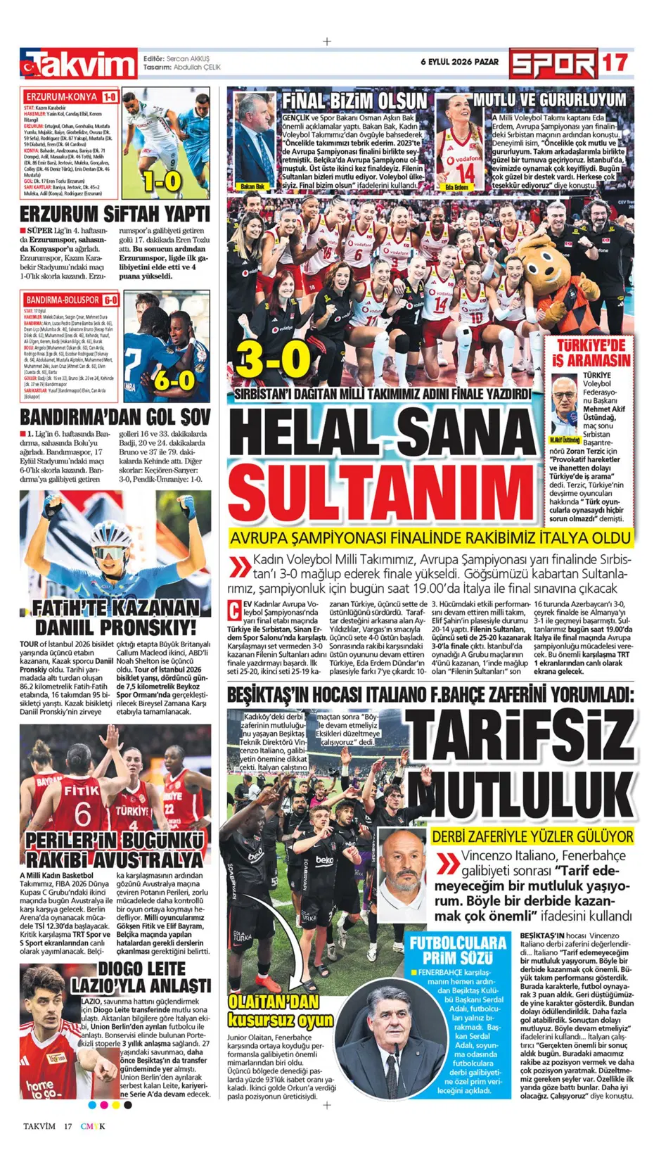 "Kadıköy'ün kralı Kartal" | Sporun manşetleri - 21 "Kadıköy'ün kralı Kartal" | Sporun manşetleri - 21