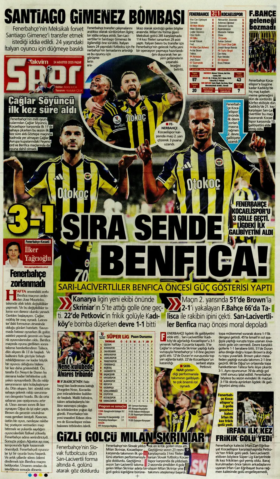 "Galatasaray'a üçlü piyango" | Sporun manşetleri - 5