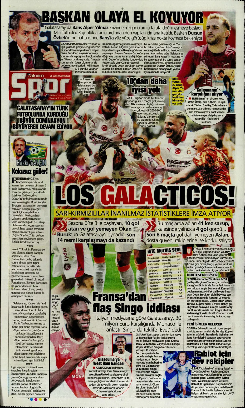 "Fenerbahçe, Zinchenko'yu bitiriyor" | Sporun manşetleri - 4
