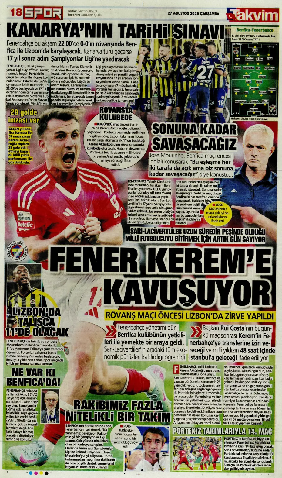"Fenerbahçe'den 850 milyon euroluk tarihi hamle" | Sporun manşetleri - 4