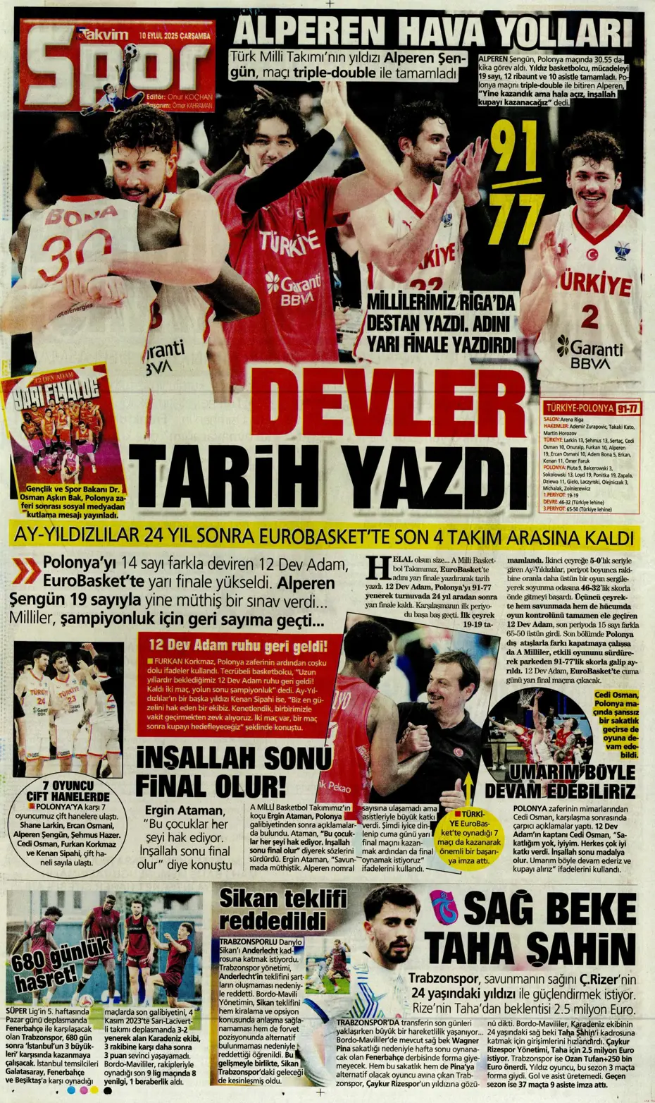 "Mühendislik harikası Domenico Tedesco" | Sporun manşetleri - 3