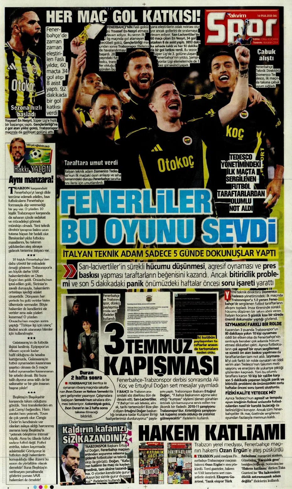 "Fenerbahçe'den David Alaba bombası" | Sporun manşetleri - 3