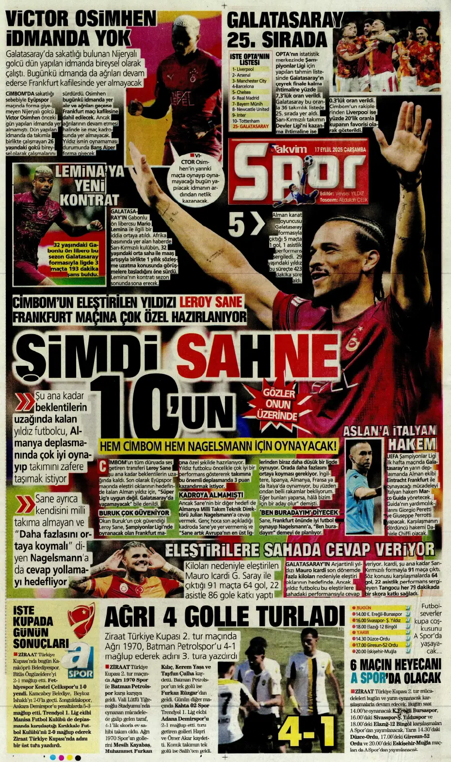"Okan Buruk'un İlkay-Sane planı" | Sporun manşetleri - 3