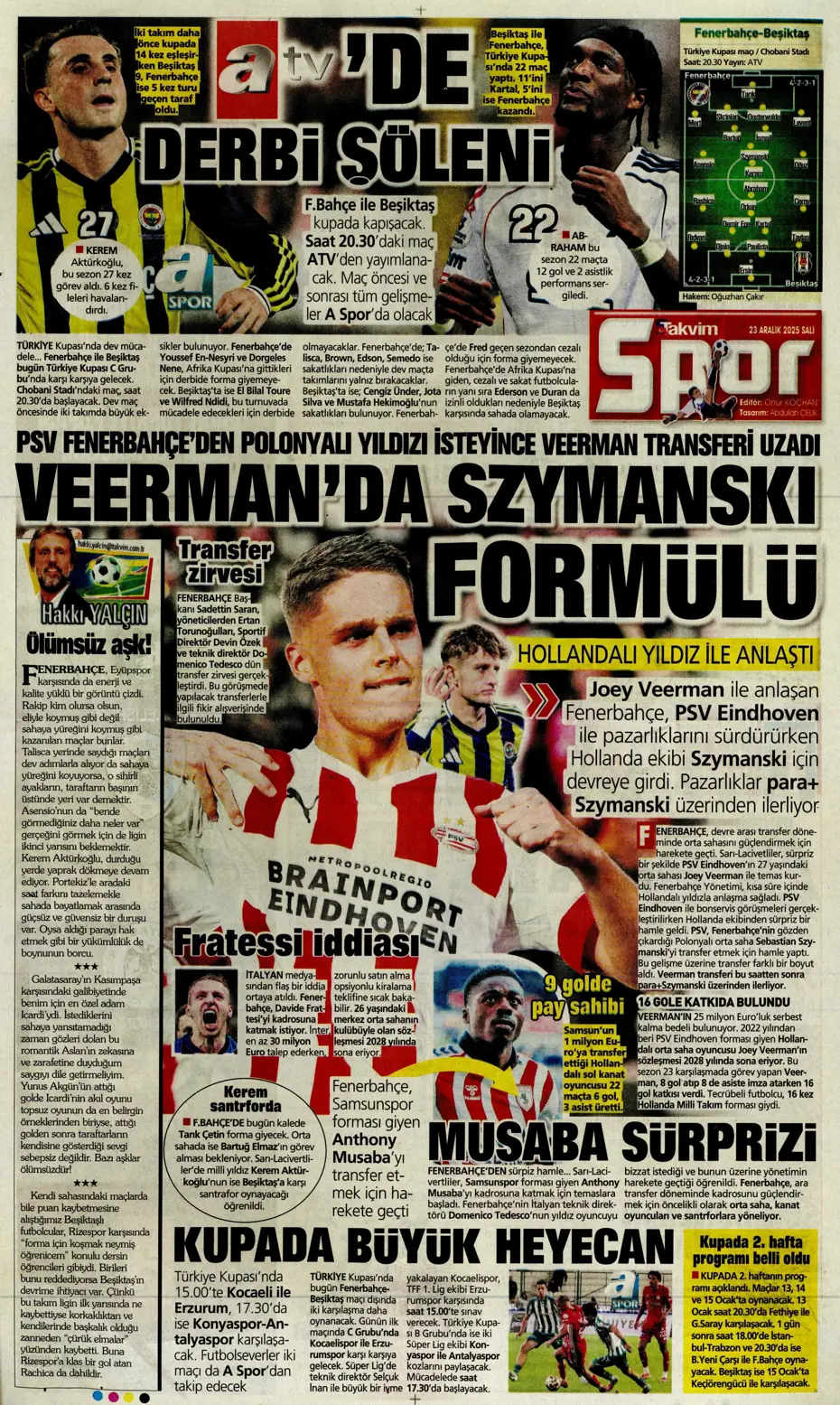 "Fenerbahçe'den Talisca'yla ilgili son karar çıktı" | Sporun manşetleri - 12 "Fenerbahçe'den Talisca'yla ilgili son karar çıktı" | Sporun manşetleri - 12