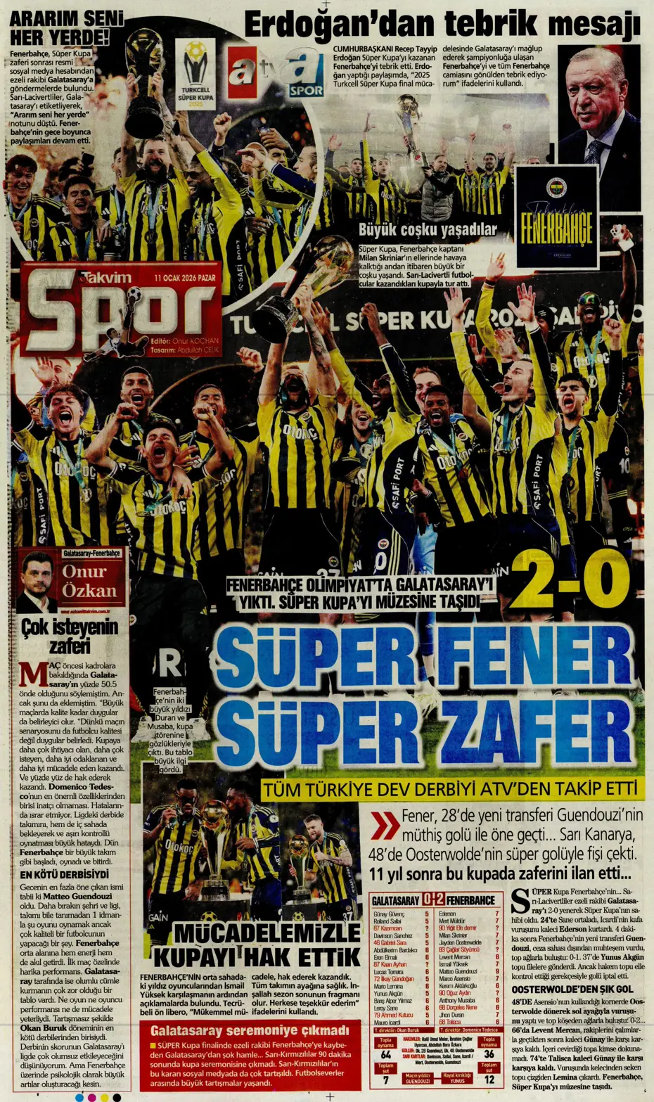 "Fenerbahçe'de volkanik patlama" | Sporun manşetleri - 28