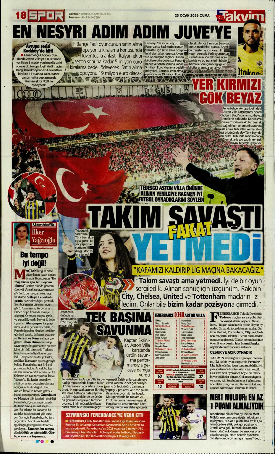 "Fenerbahçe'de En-Nesyri'nin yerine gelecek golcü belli" | Sporun manşetleri - 3 "Fenerbahçe'de En-Nesyri'nin yerine gelecek golcü belli" | Sporun manşetleri - 3