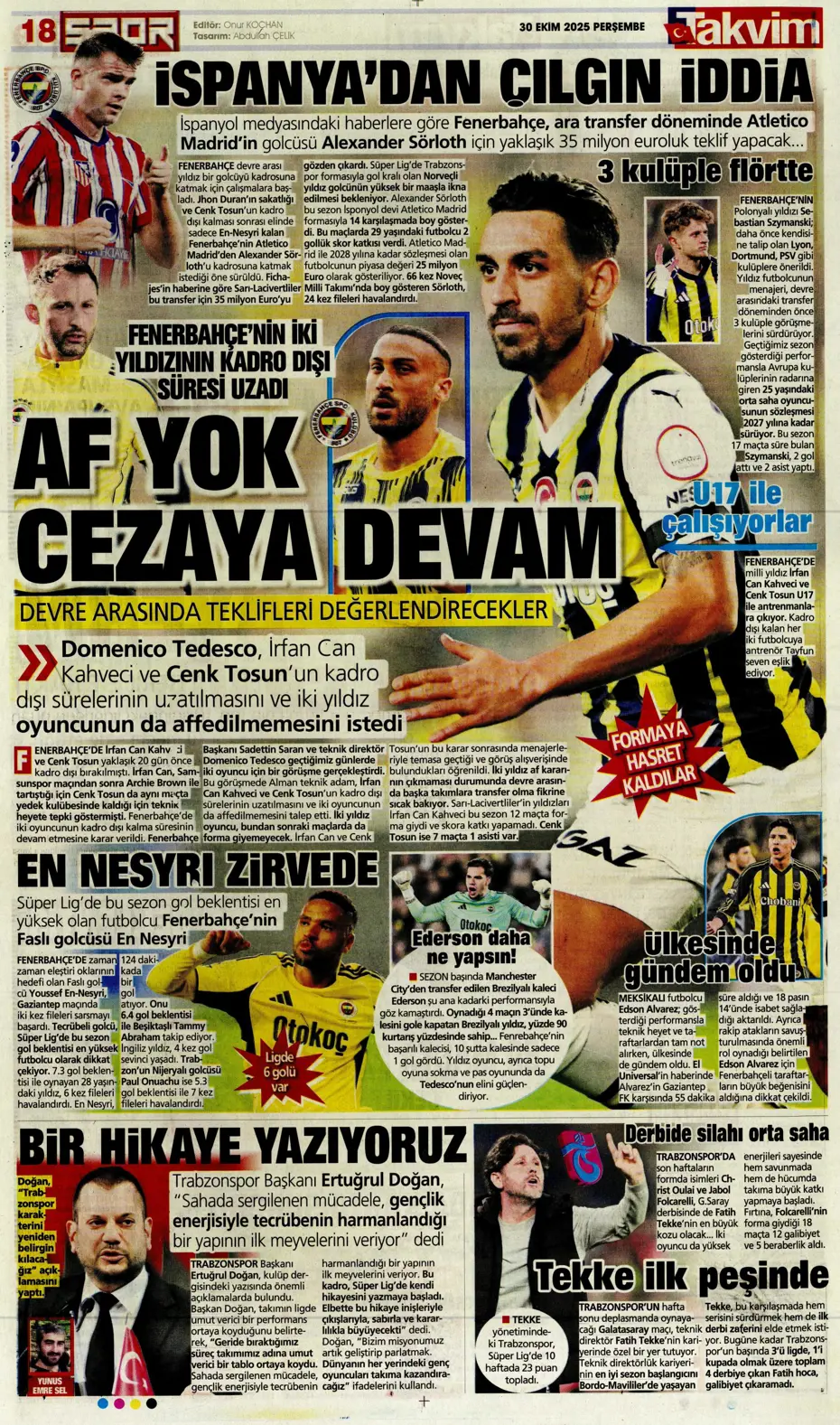 "Talisca teklife "Evet" dedi" | Sporun manşetleri - 5