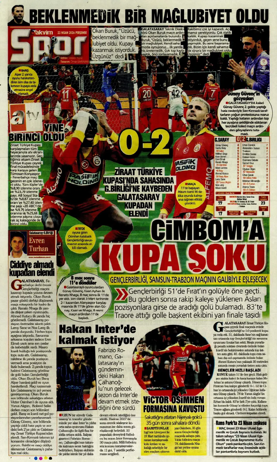 "Koopmeiners Galatasaray'a doğru" | Sporun manşetleri - 9