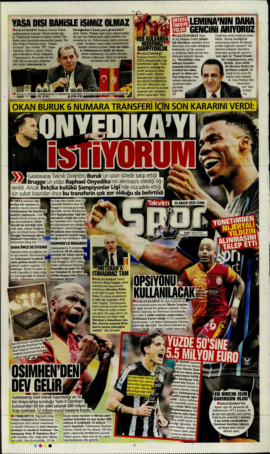 "Kerem Aktürkoğlu'na beklenmedik talip çıktı" | Sporun manşetleri - 7