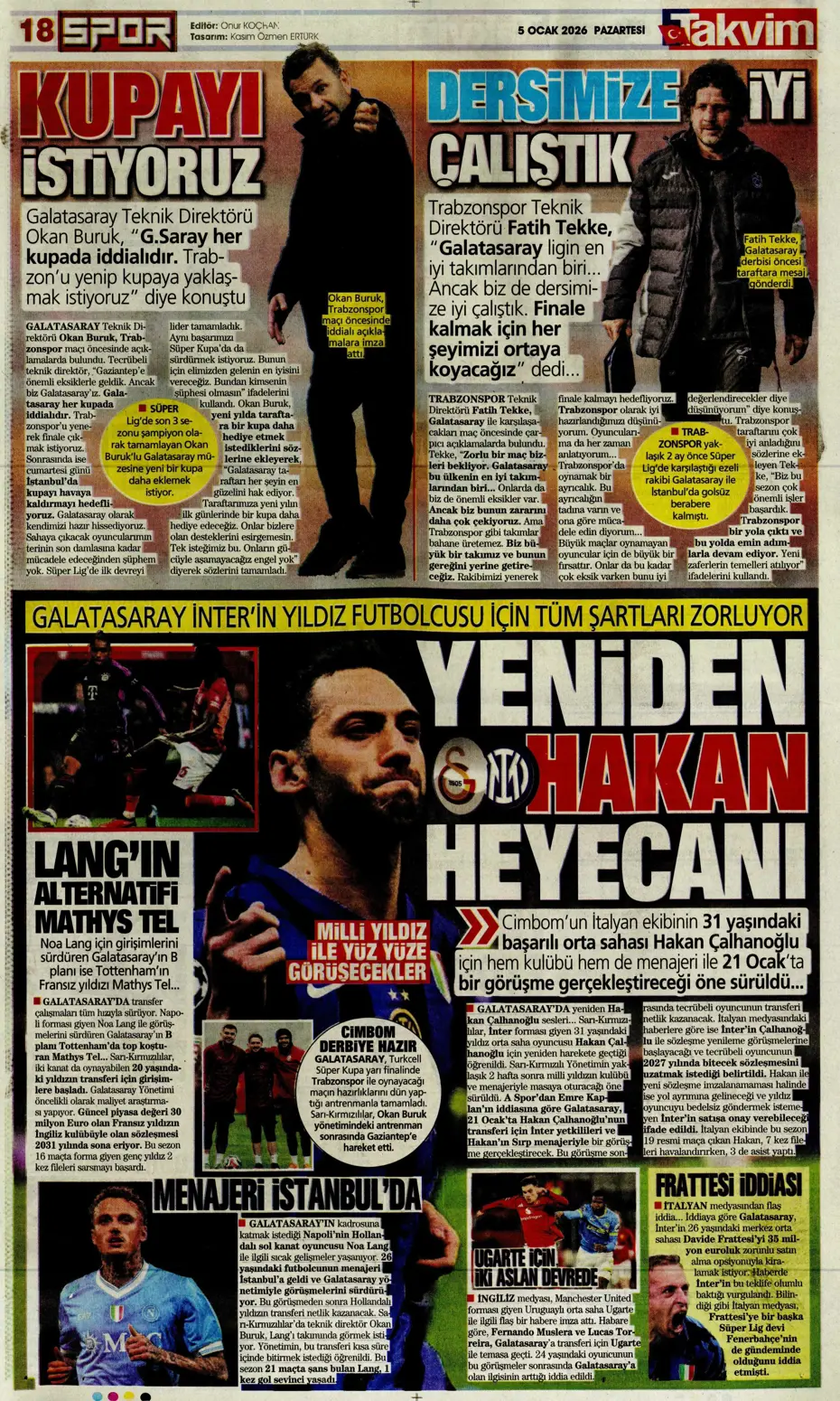 "Fenerbahçe'ye yeni yılın ilk piyangosu Sofyan Amrabat'tan" | Sporun manşetleri - 20