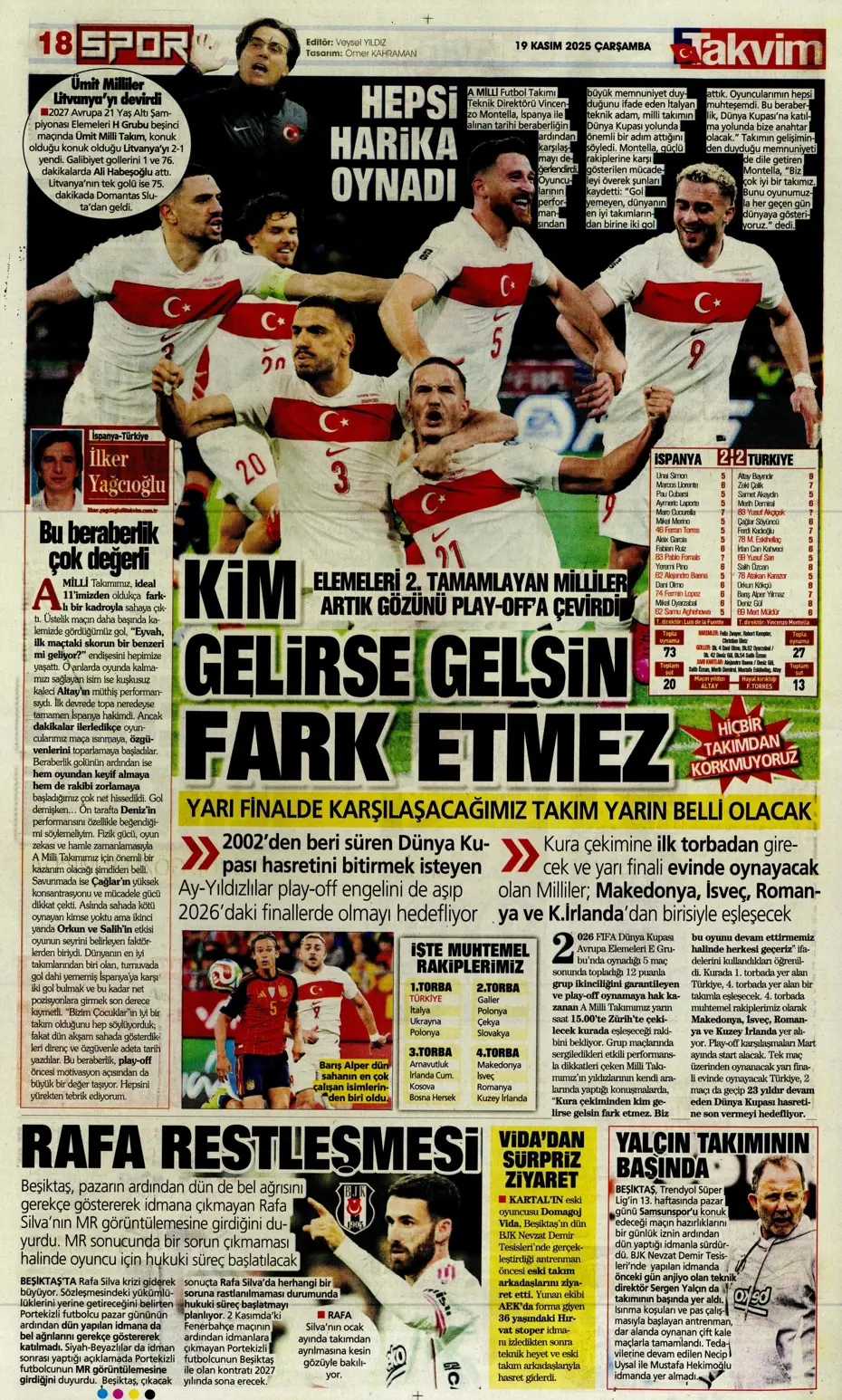 "Bizim Çocuklar Boğa'yı şişledi" | Sporun manşetleri - 5